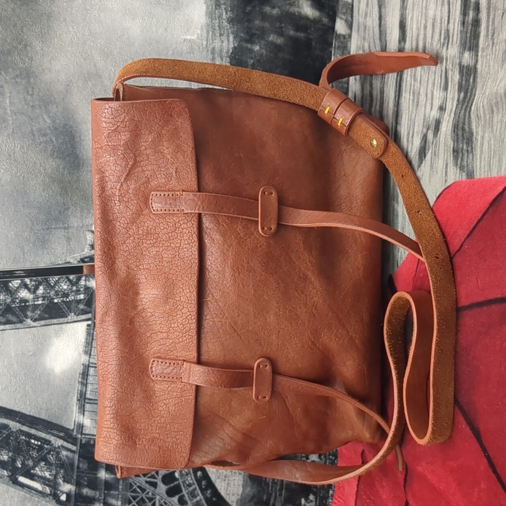 Massimo Palombia Tan Messenger Bag